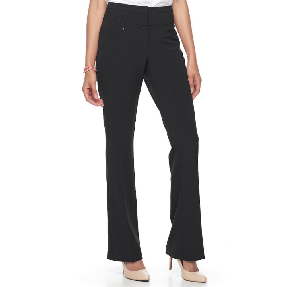 Candies Bootcut MidRise Black Dress Pants